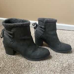 Gray Ankle Boots